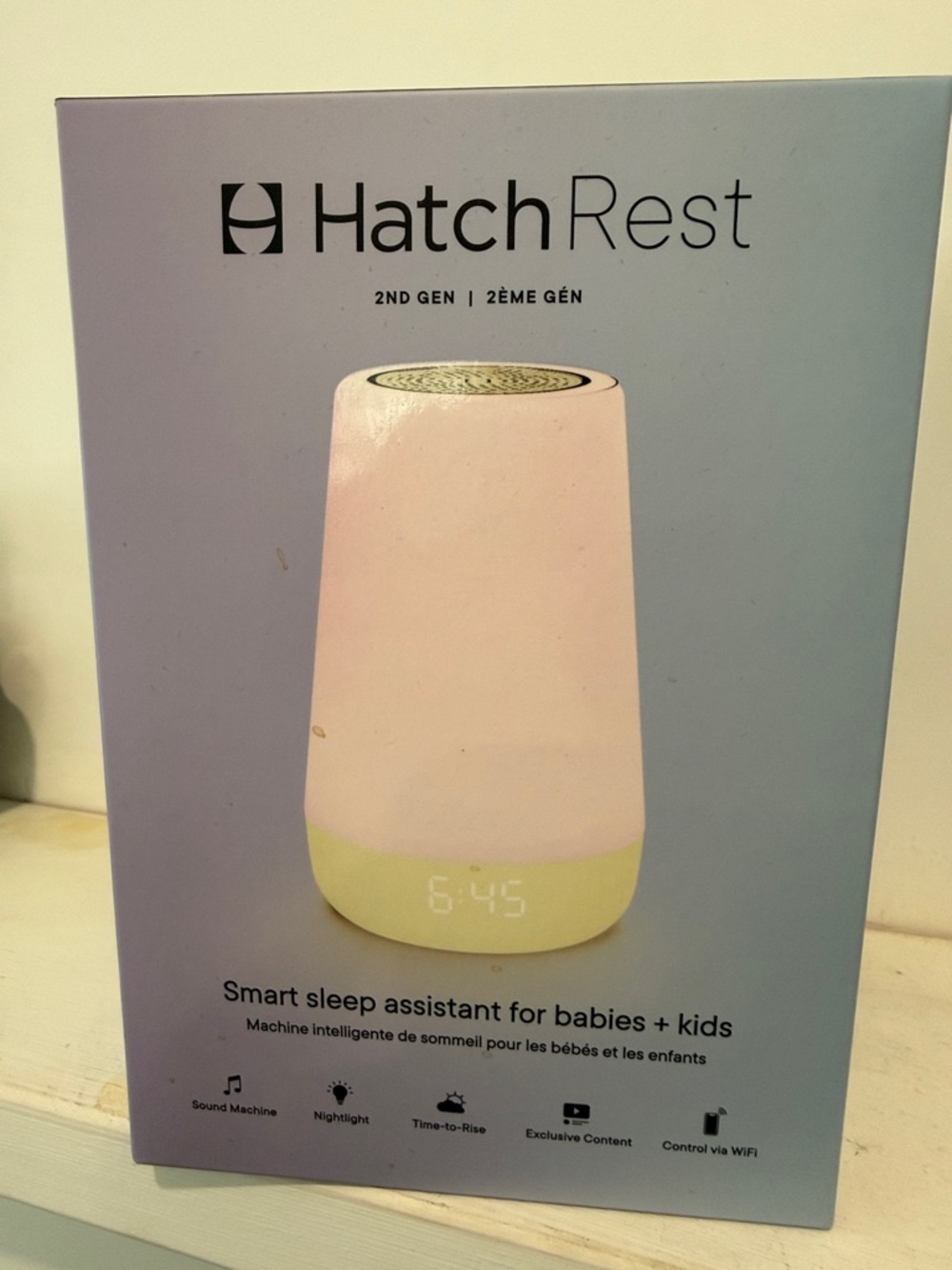Hatch Rest 2nd Gen Smart Sleep Assistant - Pink & Pale Yellow